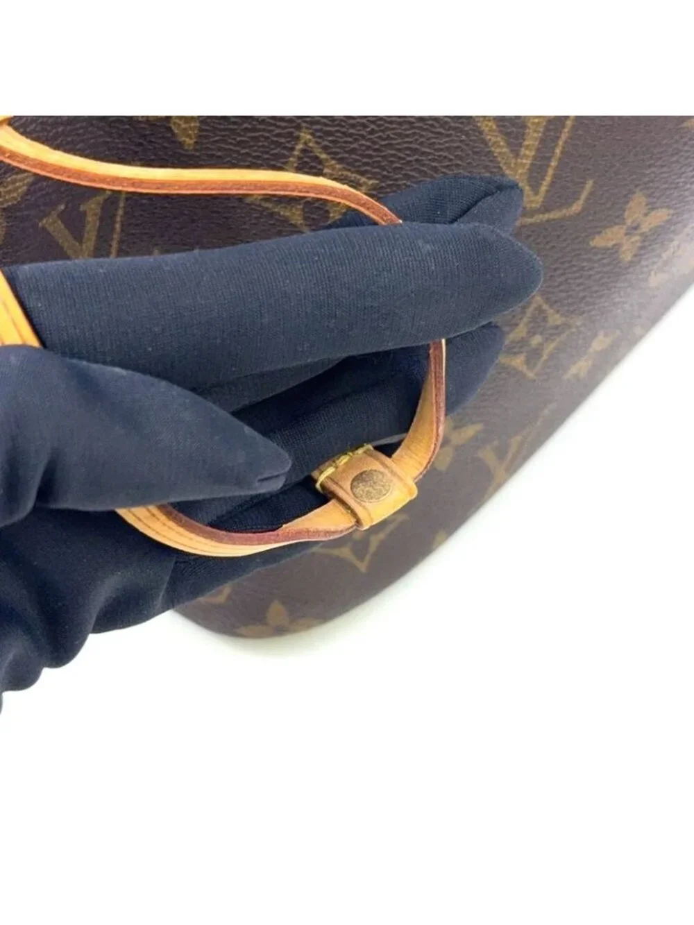 ★SOLD★ Louis Vuitton Neverfull PM Monogram Leather Brown Tote Gold - Picture 11 of 15